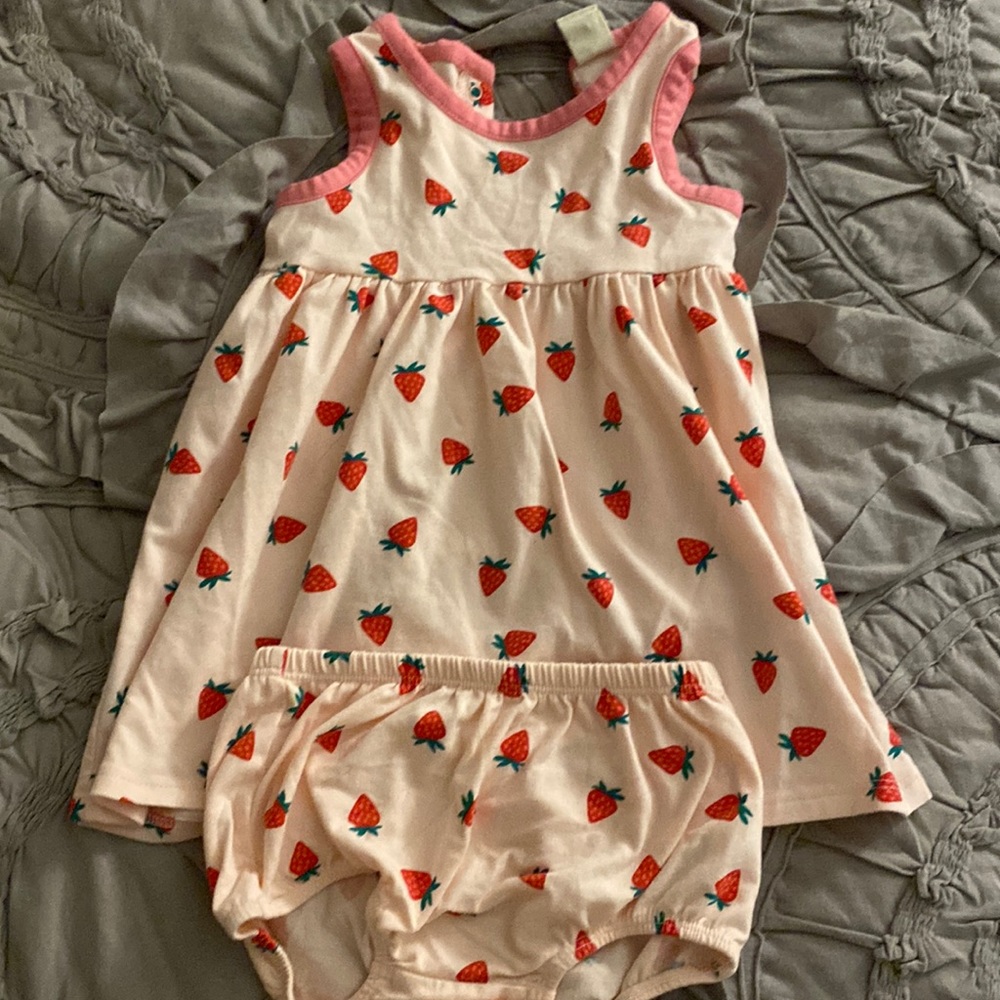 Never worn Tucker and Tate matching strawberry set. Adorable!